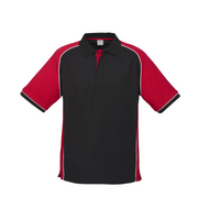 Biz Collection Mens Nitro Polo Black/Red