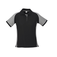 Biz Collection Ladies Nitro Polo Black/Grey