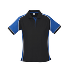 Biz Collection Ladies Nitro Polo Black/Royal