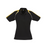 Biz Collection Ladies Triton Polo Black/Gold/White