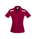 Biz Collection Ladies United Polo Red/White