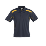 Biz Collection Mens United Polo Navy/Gold