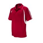 Biz Collection Mens Flash Polo Red/White