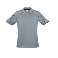 Biz Collection Mens Blade Polo Silver/Grey/Black