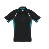 Biz Collection Mens Renegade Polo Black/Teal