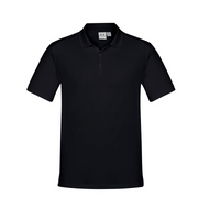 Biz Collection Mens Aero Polo Black