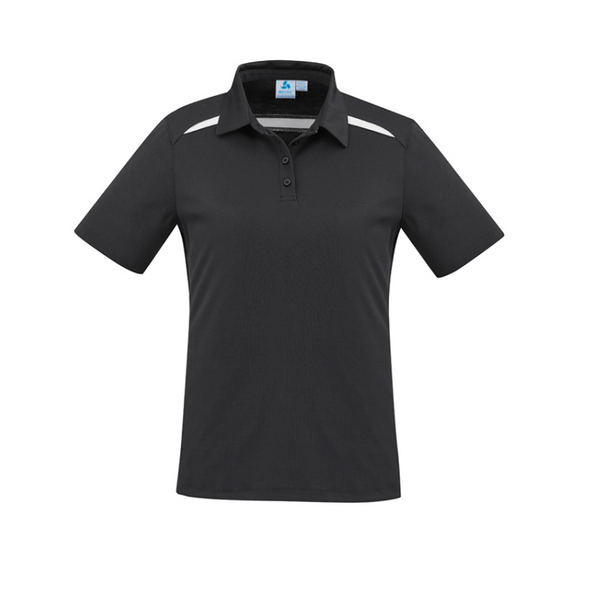 Biz Collection Ladies Sonar Polo Black/White