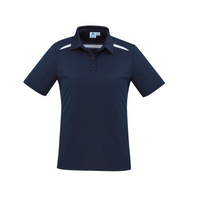 Biz Collection Ladies Sonar Polo Navy/White