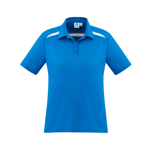 Biz Collection Ladies Sonar Polo Blue/White