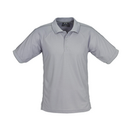 Biz Collection Mens Resort Polo Grey/Charcoal