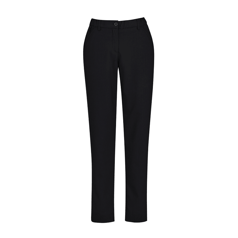 BizCare Womens Comfort Waist Slim Leg Pant Black