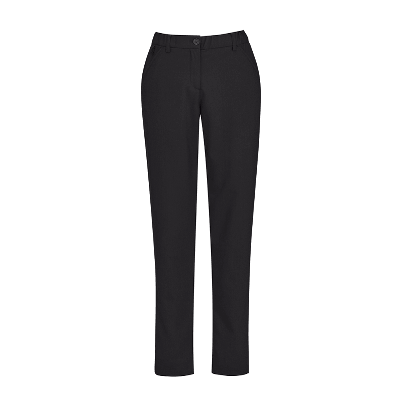 BizCare Womens Comfort Waist Slim Leg Pant Charcoal