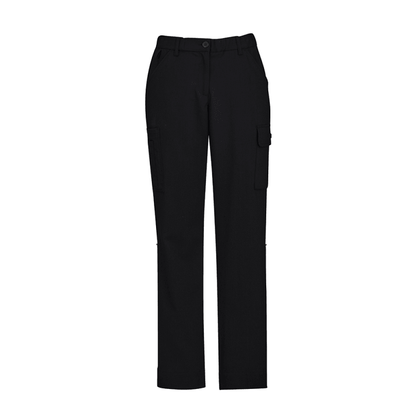BizCare Womens Comfort Waist Cargo Pant Black