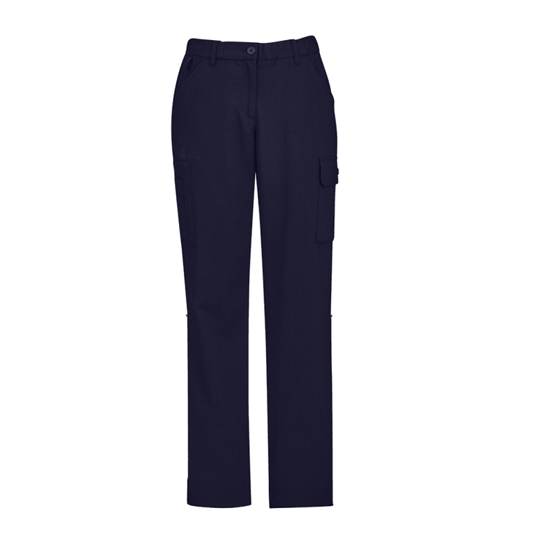 BizCare Womens Comfort Waist Cargo Pant Navy
