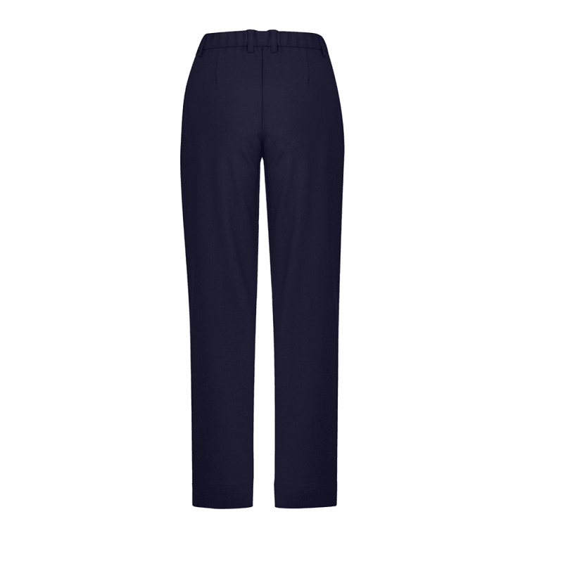 BizCare Womens Comfort Waist Straight Leg Pant Navy