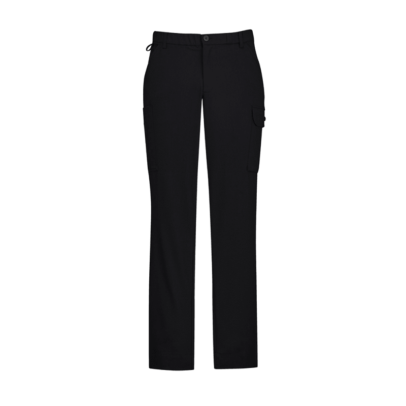 BizCare Mens Comfort Waist Cargo Pant Black