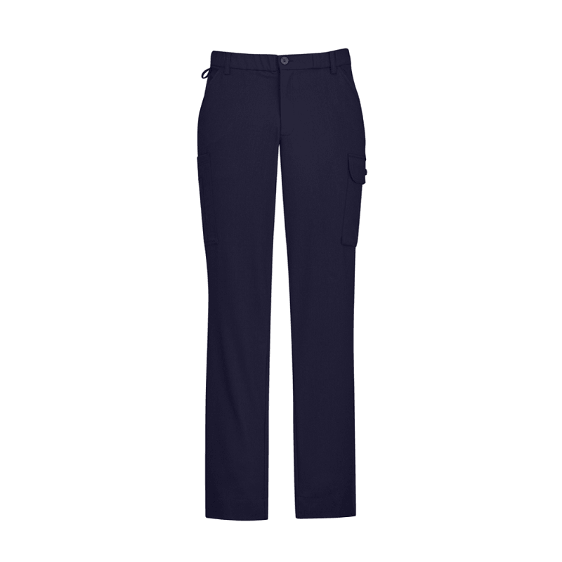 BizCare Mens Comfort Waist Cargo Pant Navy