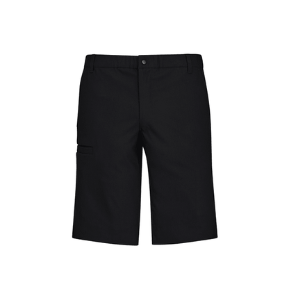 BizCare Mens Comfort Waist Cargo Short Black