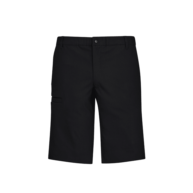 BizCare Mens Comfort Waist Cargo Short Black
