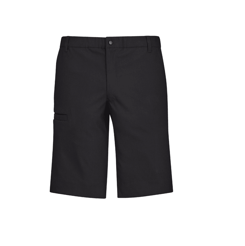 BizCare Mens Comfort Waist Cargo Short Charcoal