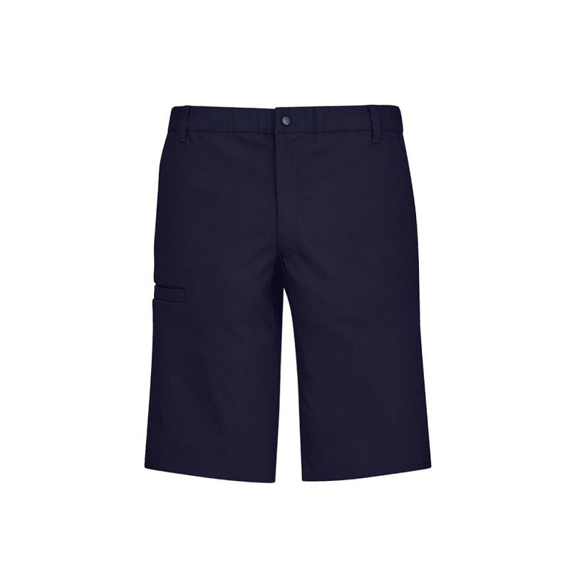 BizCare Mens Comfort Waist Cargo Short Navy
