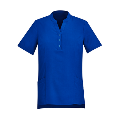 BizCare Womens Easy Stretch Tunic Electric Blue