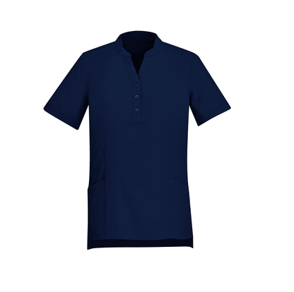 BizCare Womens Easy Stretch Tunic Navy