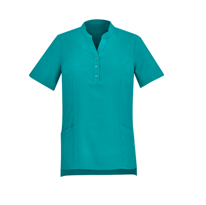 BizCare Womens Stretch Tunic Teal