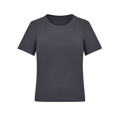 BizCare Womens Soft Jersey Top Charcoal