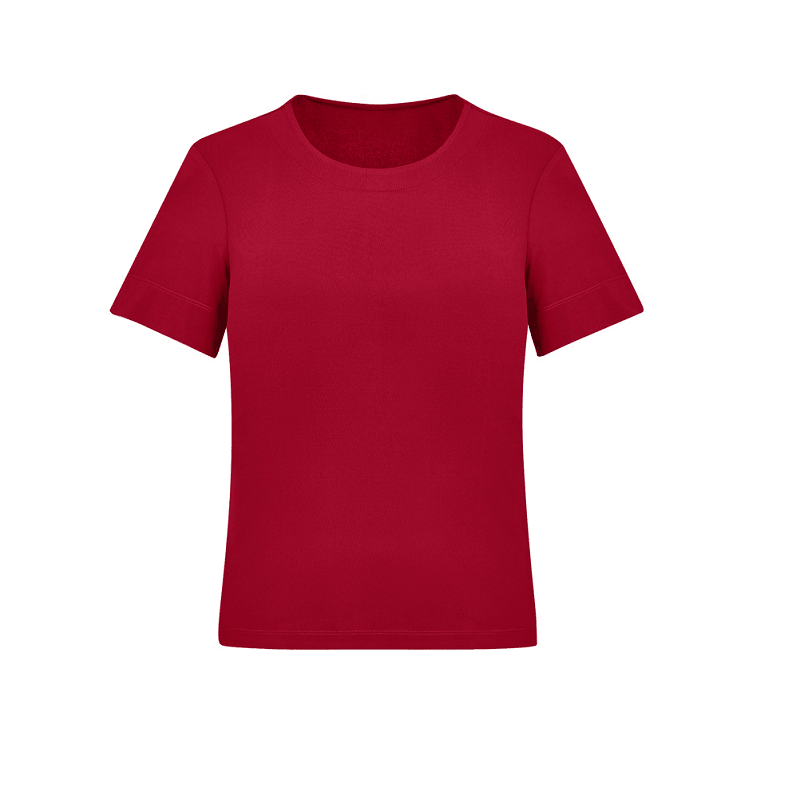 BizCare Womens Soft Jersey Top Cherry