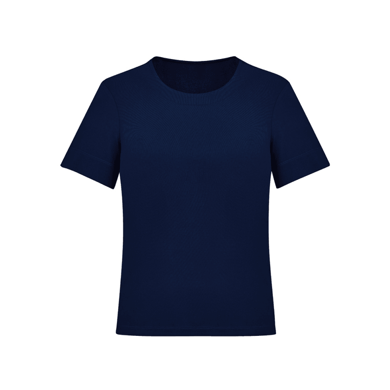 BizCare Womens Soft Jersey Top Navy