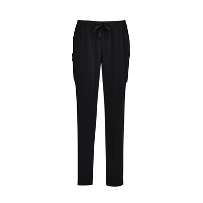 BizCare Womens Slim Leg Scrub Pant Black