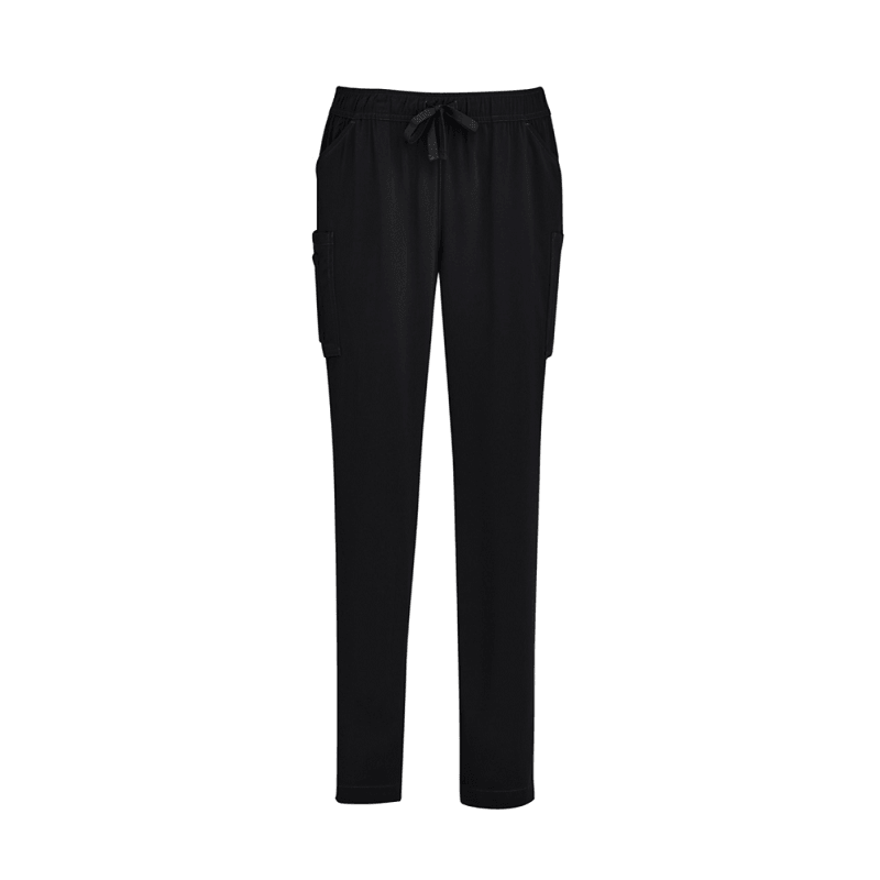 BizCare Womens Slim Leg Scrub Pant Black