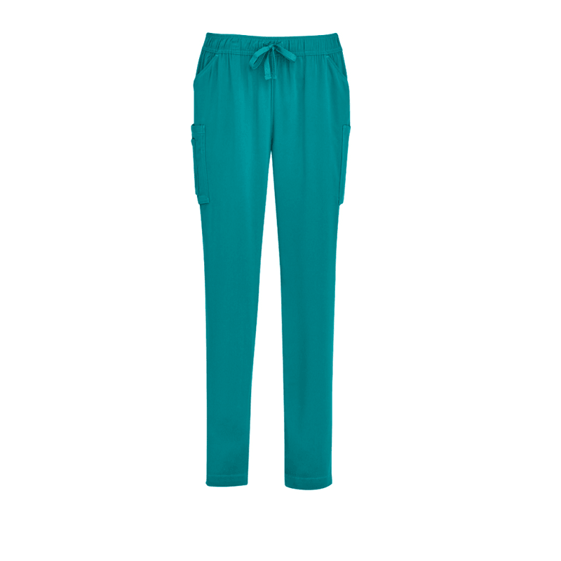 BizCare Womens Slim Leg Scrub Pant Teal