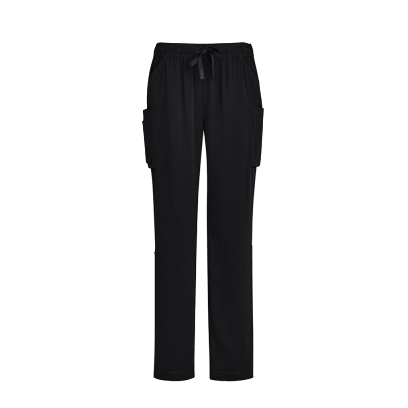 BizCare Womens Straight Leg Scrub Pant Black