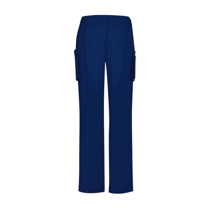 BizCare Womens Straight Leg Scrub Pant Navy