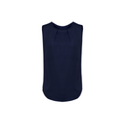 Biz Corporate Womens Estelle Pleat Blouse Navy