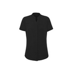 Biz Corporate Womens Juliette Short Sleeve Blouse Black