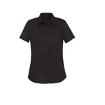 Biz Corporates Womens Charlie Short Sleeve Shirt Black