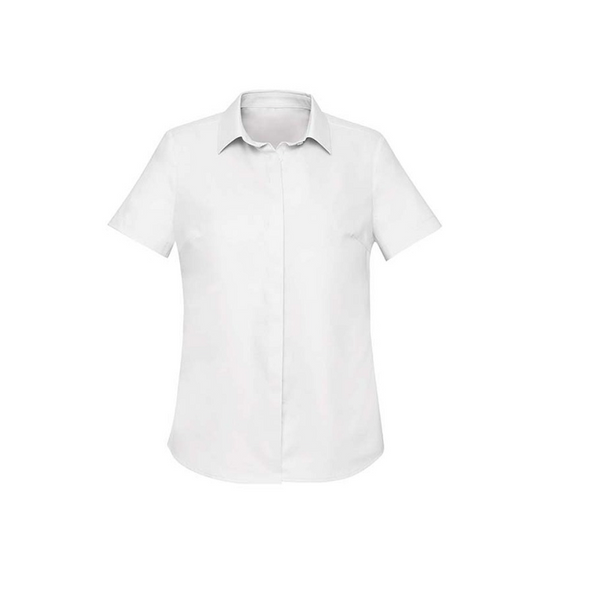 Biz Corporates Womens Charlie Short Sleeve Shirt White