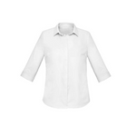 Biz Corporates Womens Charlie 3/4 Shirt White