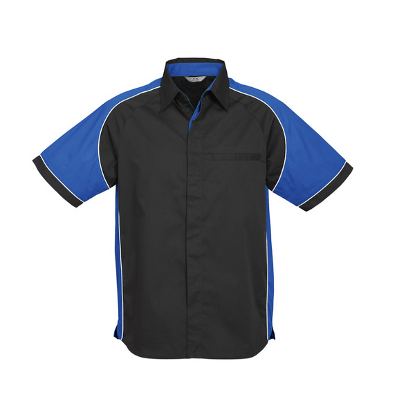 Biz Collection Mens Nitro Shirt Black/Royal