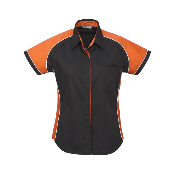 Biz Collection Ladies Nitro Shirt Black/Orange