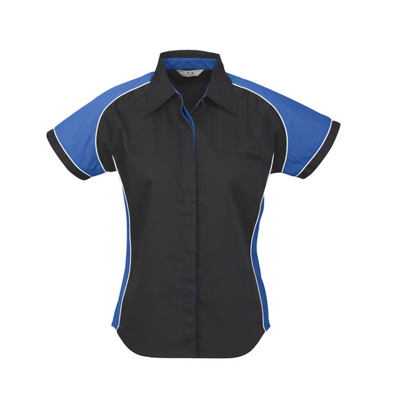 Biz Collection Ladies Nitro Shirt Black/Royal