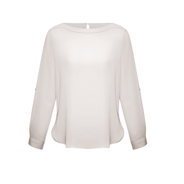 S828LL Ladies Madison Boatneck Blouse