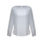 Biz Collection Ladies Madison Boatneck Blouse Silver