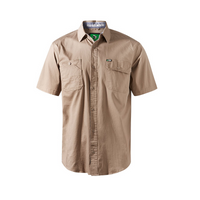 FXD SSH1 Short Sleeve  Work Shirt Stone