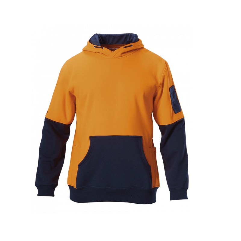 Y19325 Hard Yakka Hi Vis Brushed Fleece Hoodie Totally
