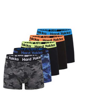 Hard Yakka Cotton Trunks 5 pack