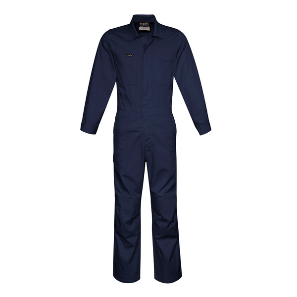 Syzmik Mens Lightweight Cotton Drill Overall Navy